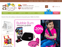 Tablet Screenshot of bebe-cadeau.ch